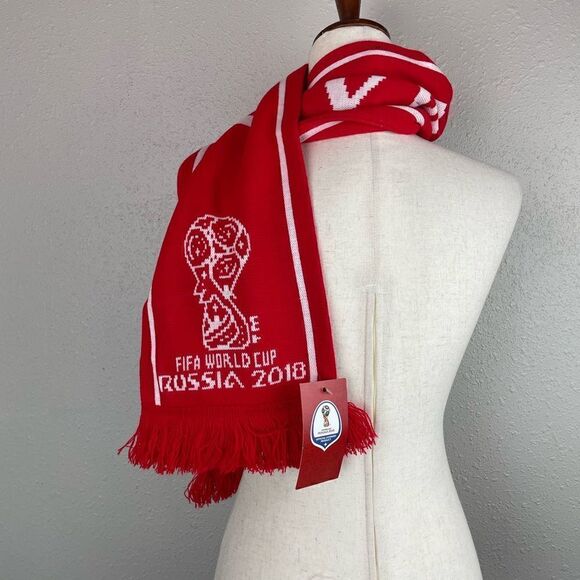 NWT Denmark FIFA 2018 World Cup Scarf - Picture 5 of 6